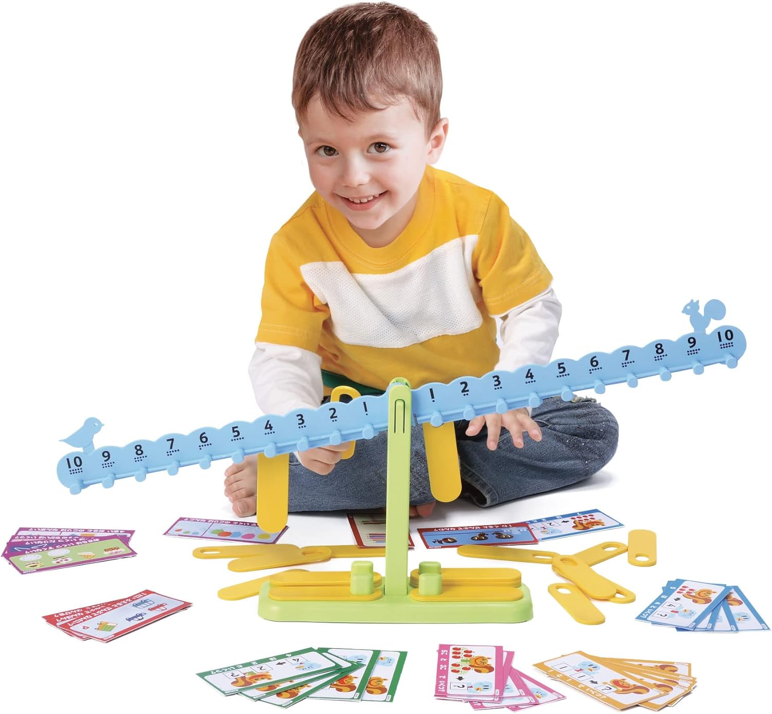 Thames & Kosmos Kids First Math: Number Balance with Activity Cards for Preschoolers Ages 3 to 5 | Intuitive, Visual Method for Learning Basic Math | Addition, Subtraction, Multiplication, Division