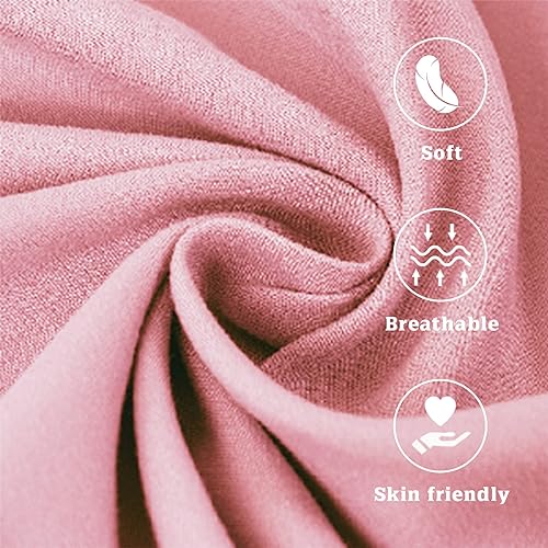 Miniatura 2 de Paquete de 6 sábanas de microfibra ajustable para cuna portátil y juego suave (gris y rosa, 52 x 28 x 8 pulgadas