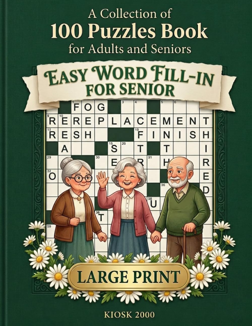 Easy Word Fill-In for Senior: A collection of 100 Puzzles Book for Adults and Seniors – Large Print