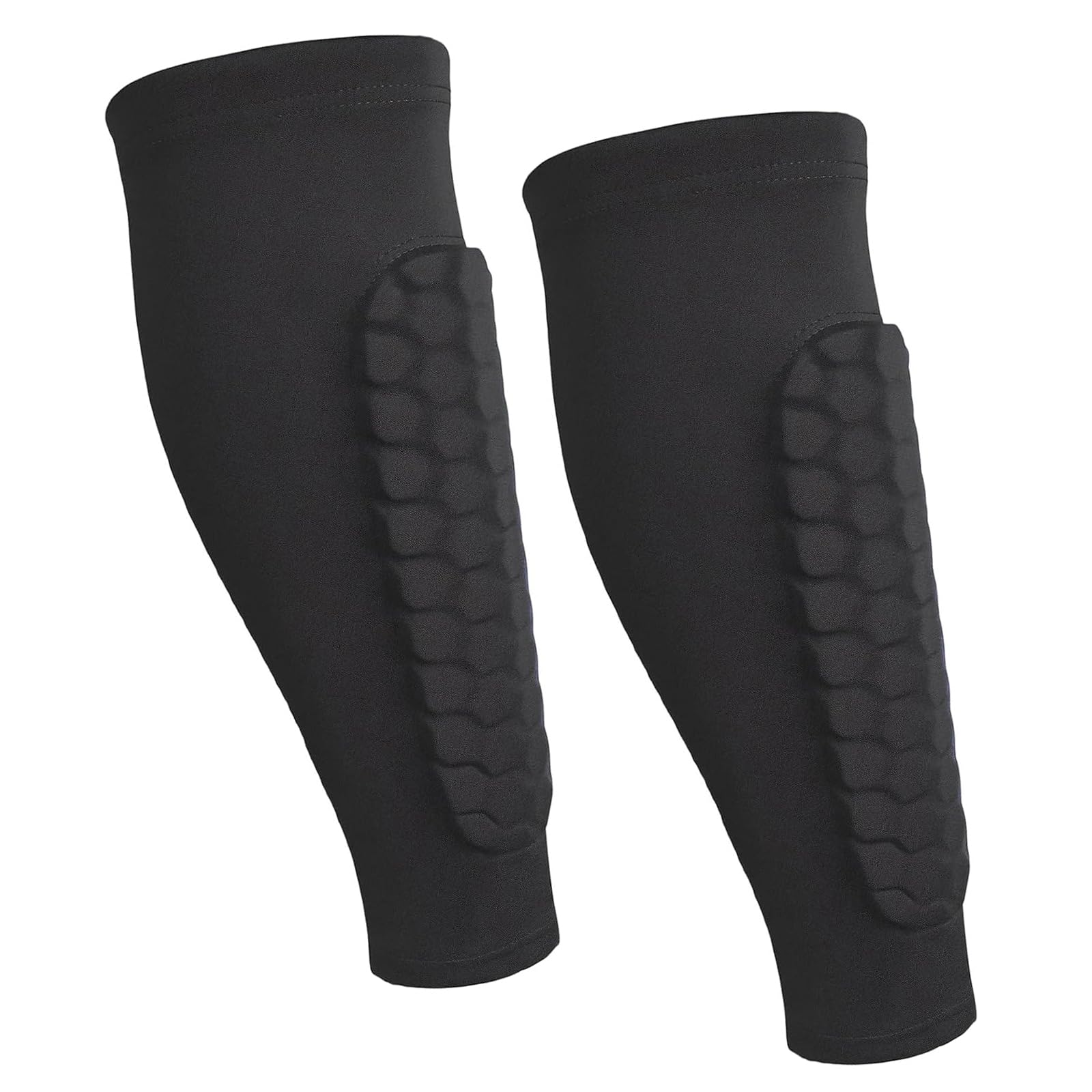 Shin Pads Sleeves for Kids โ Small Size Honeycomb Guards Protection with Compression Support โ Football Soccer Hockey Shin Sleeves for Boys Girls Children โ Sports Safety Gear for Youth Ages 5-15