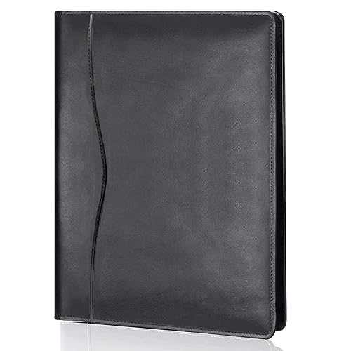 Leather Portfolio Folder Padfolio, Business Padfolio Organizer Document Planner Portfolio