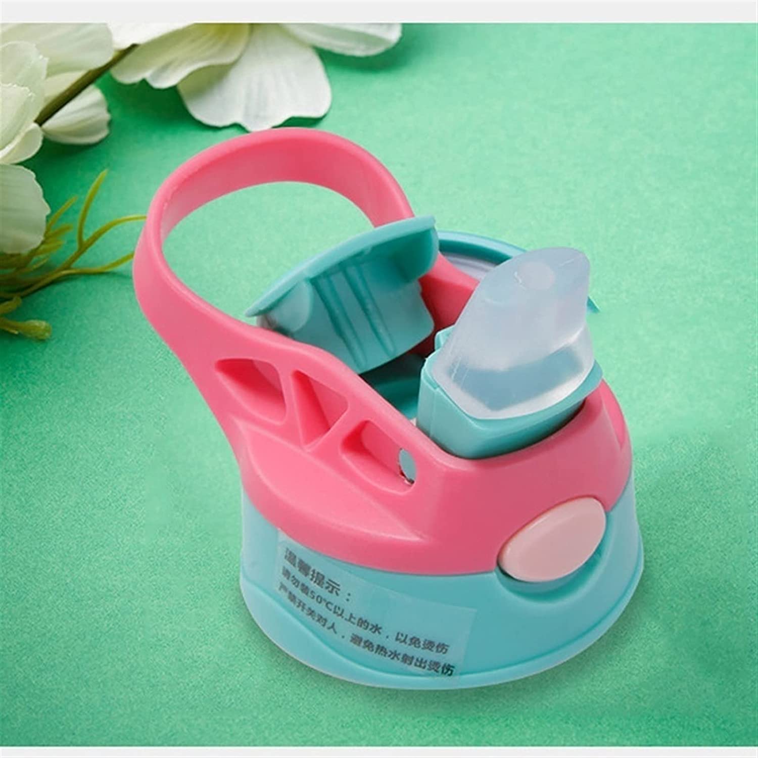 Wasserflasche für Sport Strohbecher Transparenter Auslaufsicherer Tragbarer Wasserbecher Niedlicher Kreativer Entenschnabeltopf Cartoon-Wasserbecher Nachhaltige Wasserflasche ( Color : Skipper , Size