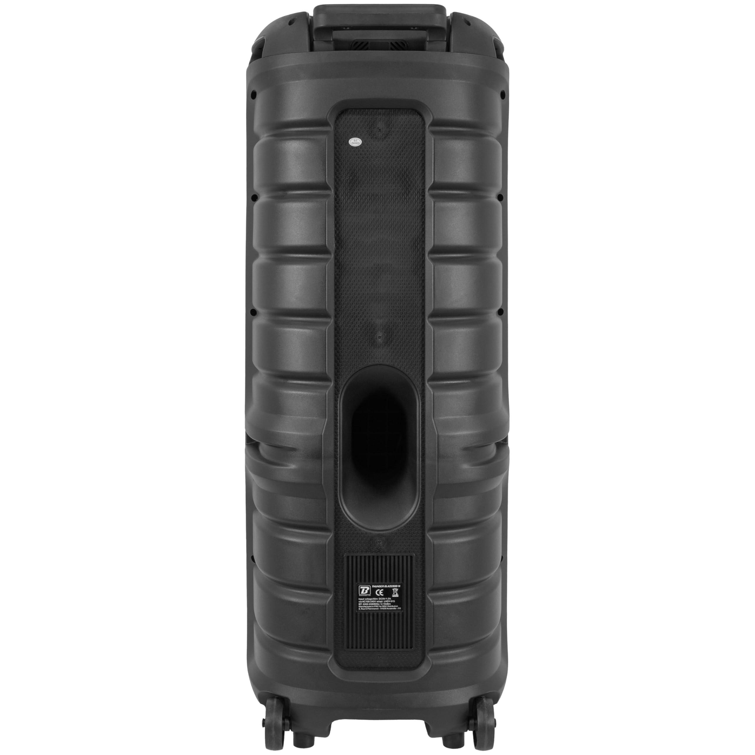 BoomTone DJ Thunder Blaze 800-N Enceinte Active Portable 800W avec Effets Lumineux, Bluetooth 5.0, Lecteur USB/SD, Micro Inclus, Batterie Rechargeable, Idéale DJ, Fêtes, Karaoké, Transport Facile