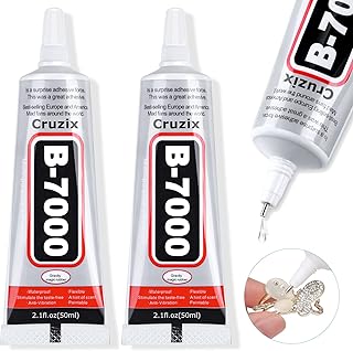 B-7000 Super Adhesive Glue, Industrial Strength B7000 Glues Paste for Rhinestones Crafts, Clothes Shoes, Fabric, Jewelry M...