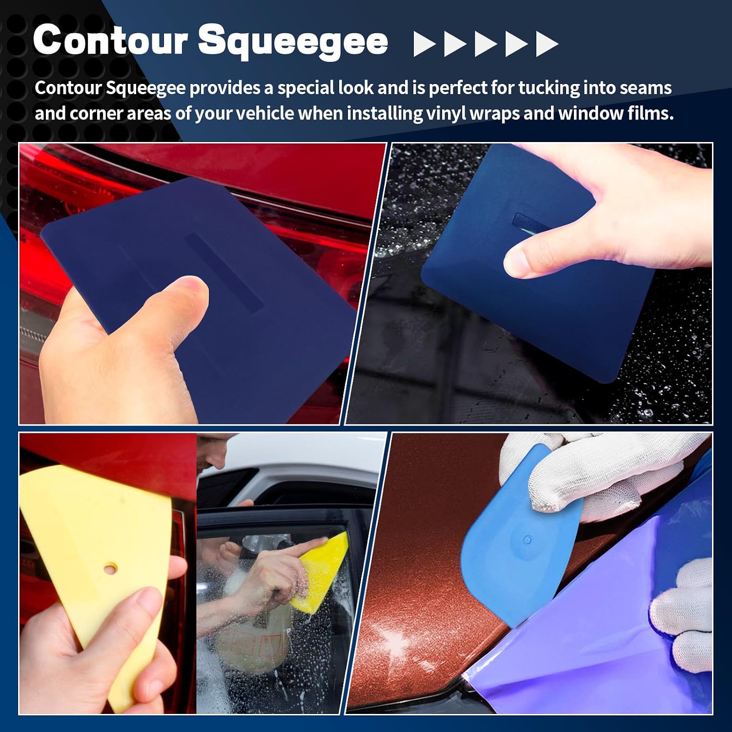 Arayker Car Window Tint Installation Tools Kit Window Film Tinting Kit Vehicle Glass Protective Film Installation Kit with 300ml Adjustable Spray Bottle for Car Tints, Window Film