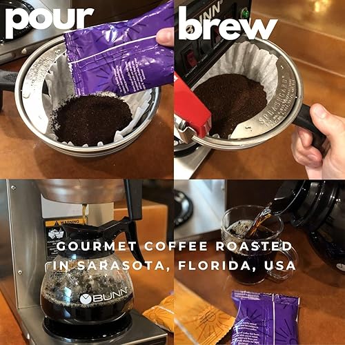 Miniatura 4 de Sarasota - Paquetes de muestra de café, paquetes de café variado variado, bolsas de café molido gourmet, tostados medios, oscuros y colombianos,