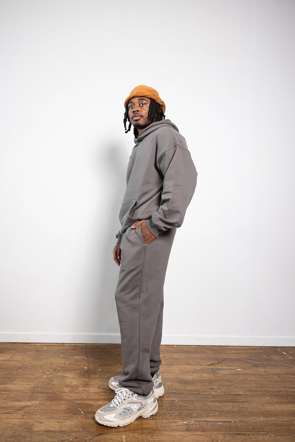 RIFLESSI Men's Women's Premium Heavyweight 100% French Terry Cotton 2 Piece Hoodie Pullover Jogger Sweatsuit Tracksuit Set