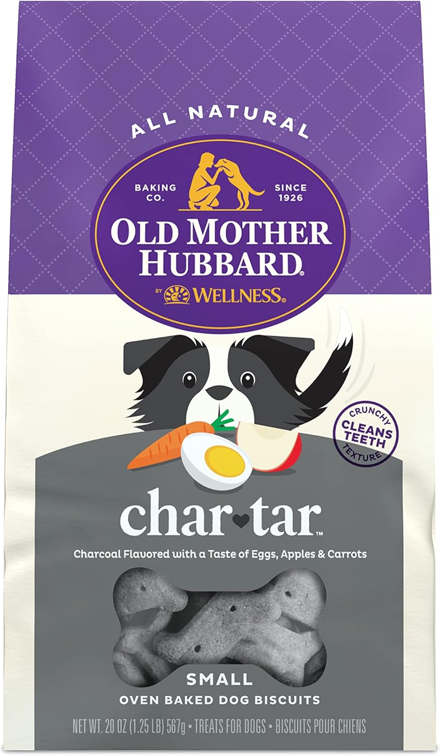 Old Mother Hubbard Classic Crunchy Natural Dog Treats, CharTar Small