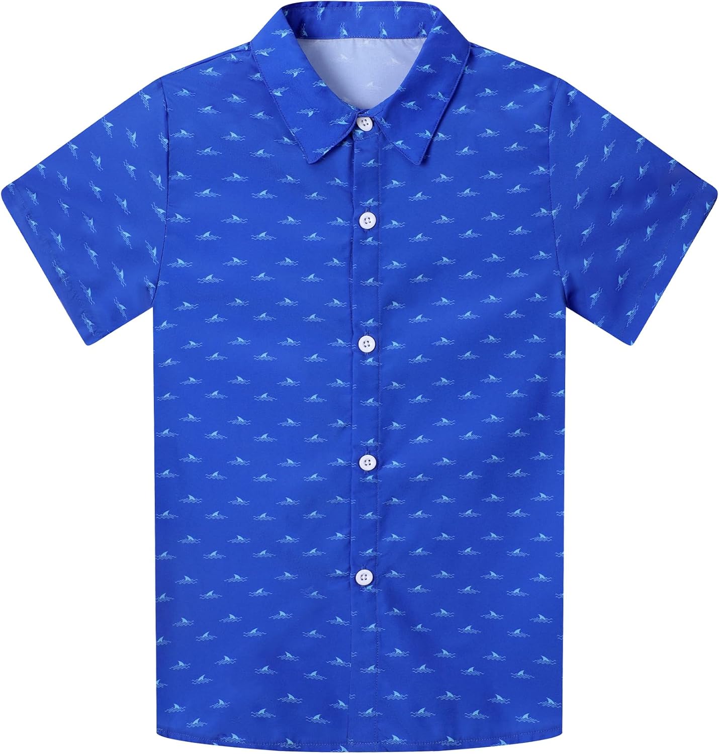 Boy's Hawaiian Shirt Short Sleeve Casual Button Down Beach Aloha Shirt Kids Summer Luau Hawaii Shirts 5–14 Years