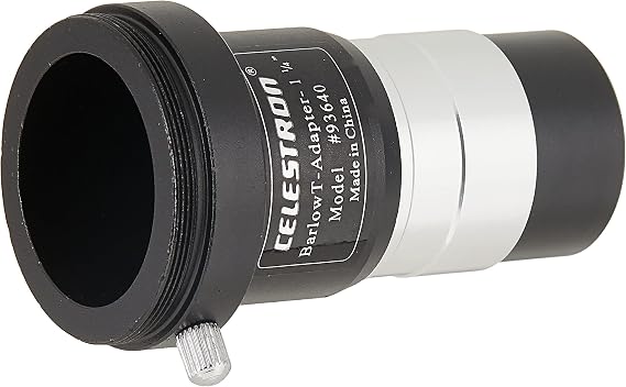 Celestron 1.25 Universal Barlow and T-Adapter & Zoom Eyepiece for Telescope - Versatile 8mm-24mm Zoom for Low Power and High Power Viewing - Works with Any Telescope That Accepts 1.25 Eyepieces