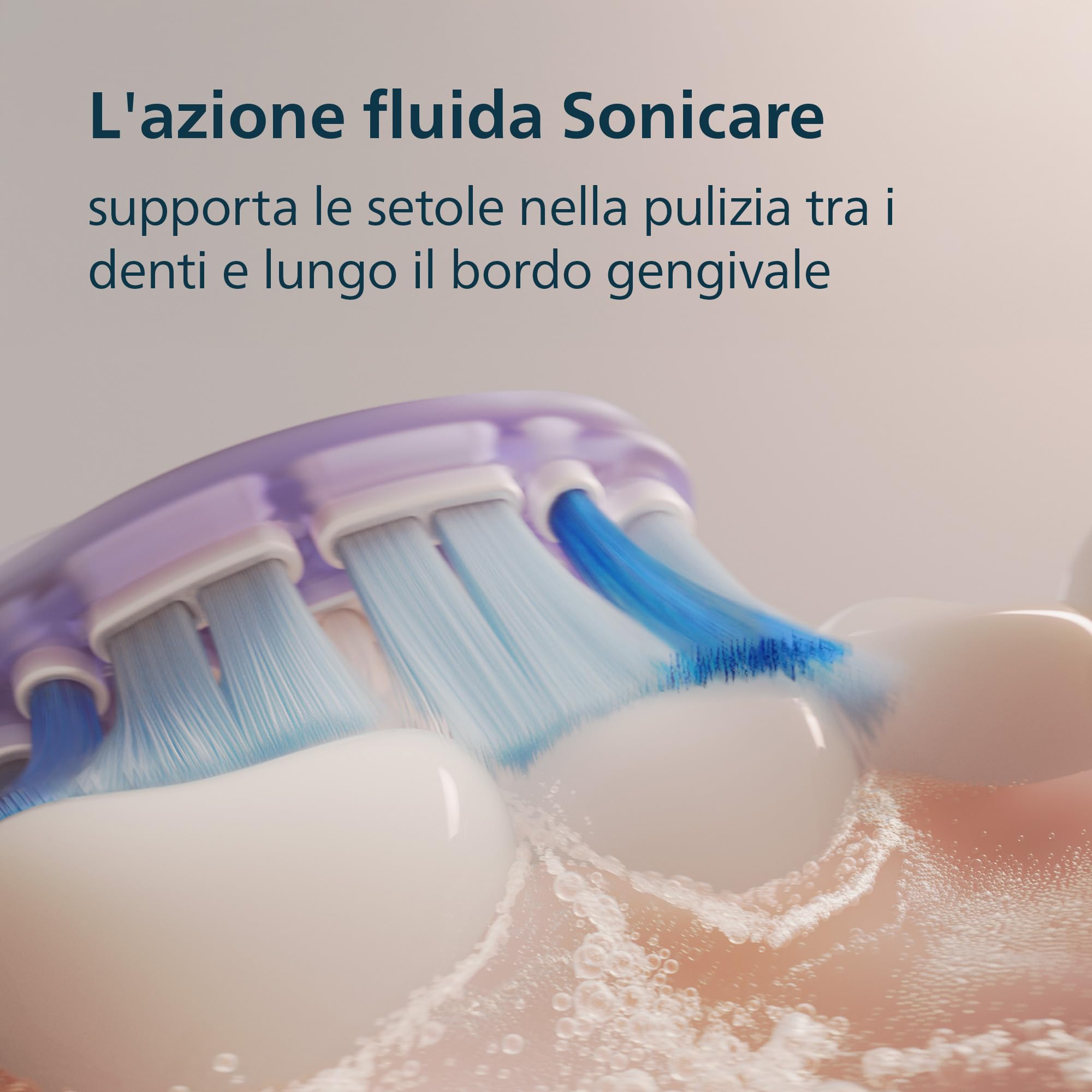 Philips Sonicare 7100 spazzolino elettrico sonico con app, 4 modalità di spazzolamento e 3 livelli di intensità, avviso di pressione, EasyStart, SmarTimer, Nero, modello HX7421/08 [Nuova tecnologia]