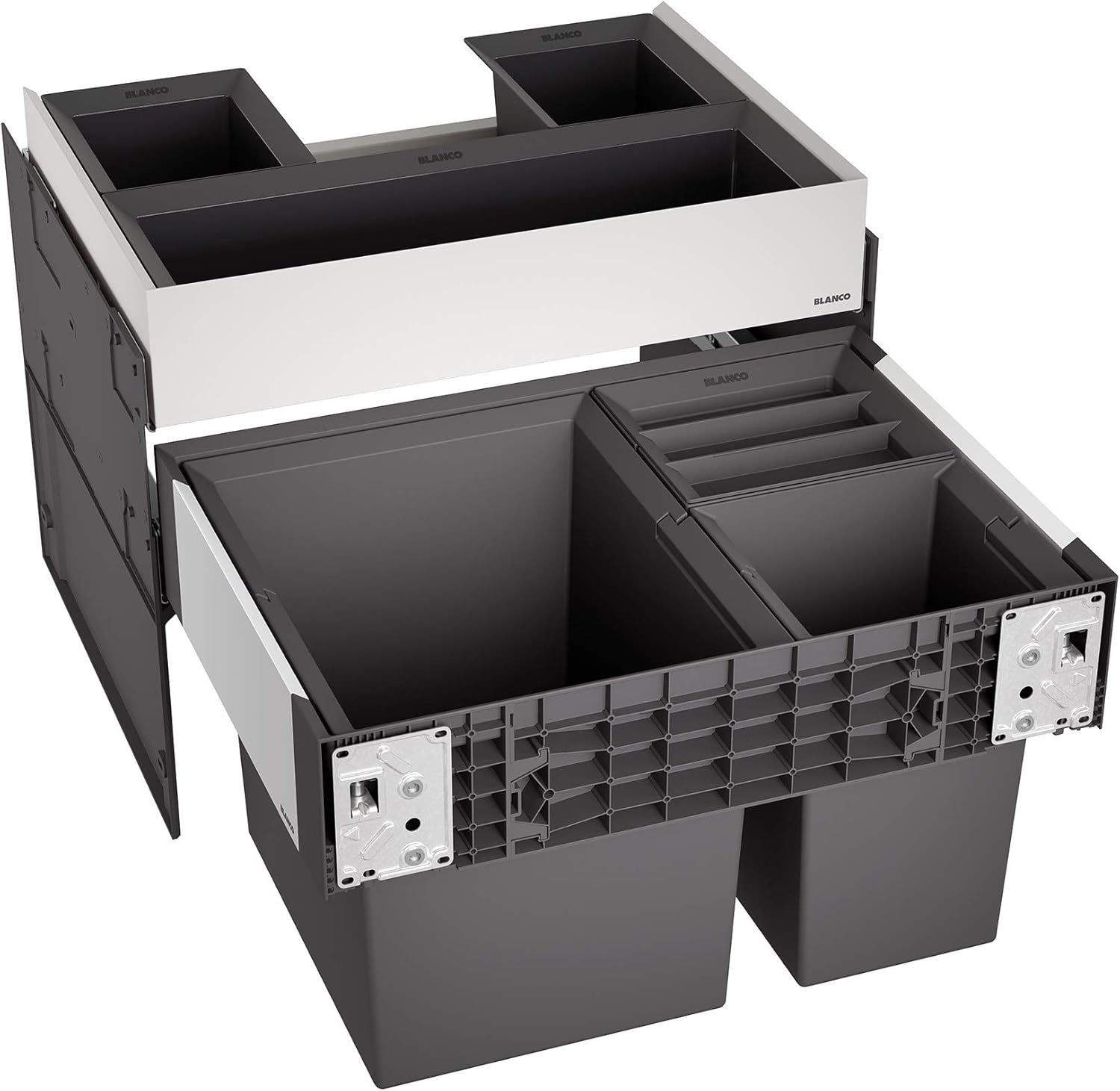 Blanco 526206 Select II 60/4 Kitchen Waste sorter Container 60/4-526206, Black, Medium