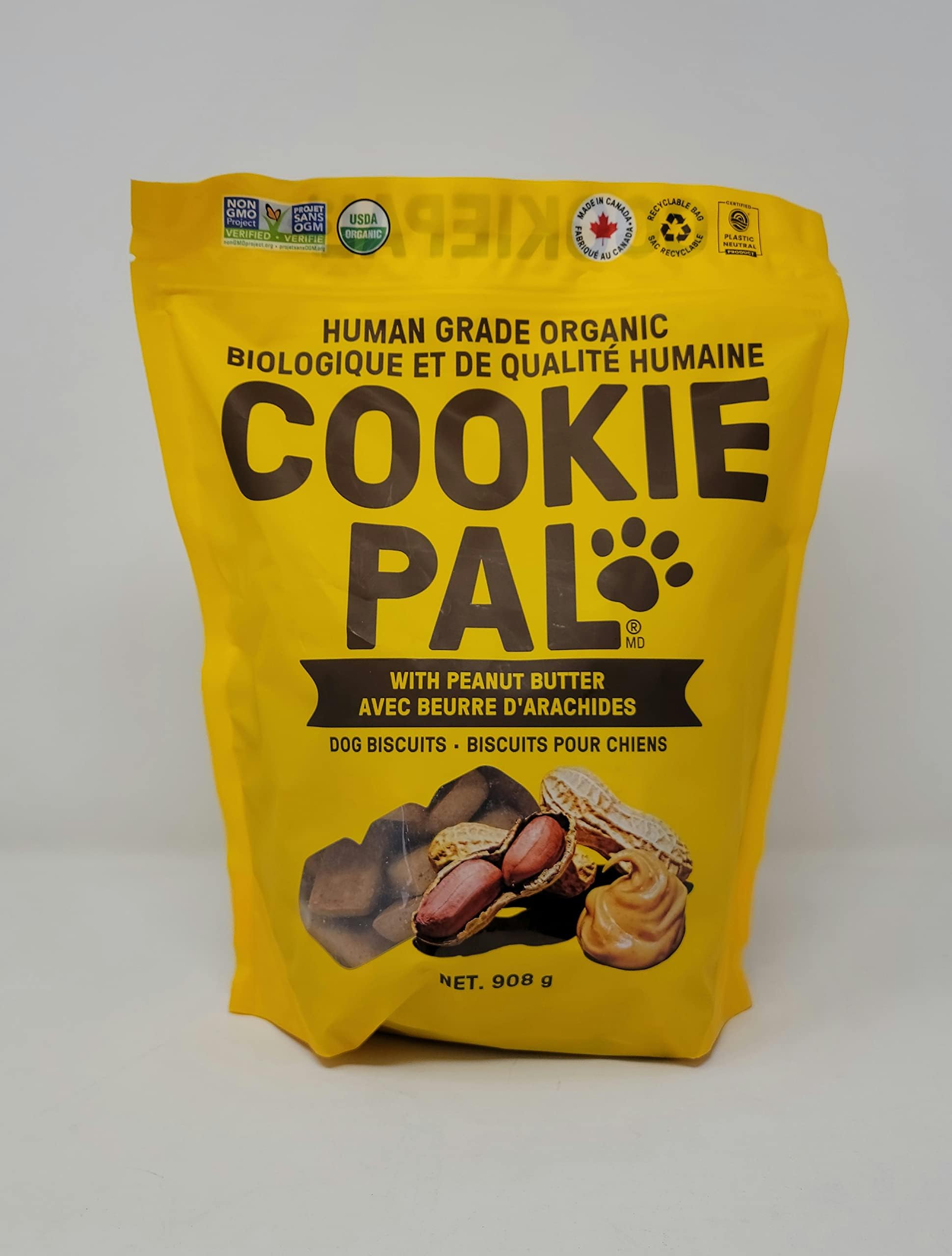 COOKIE PAL Human Grade Organic Dog Biscuits, BreakApart Biscuits Great