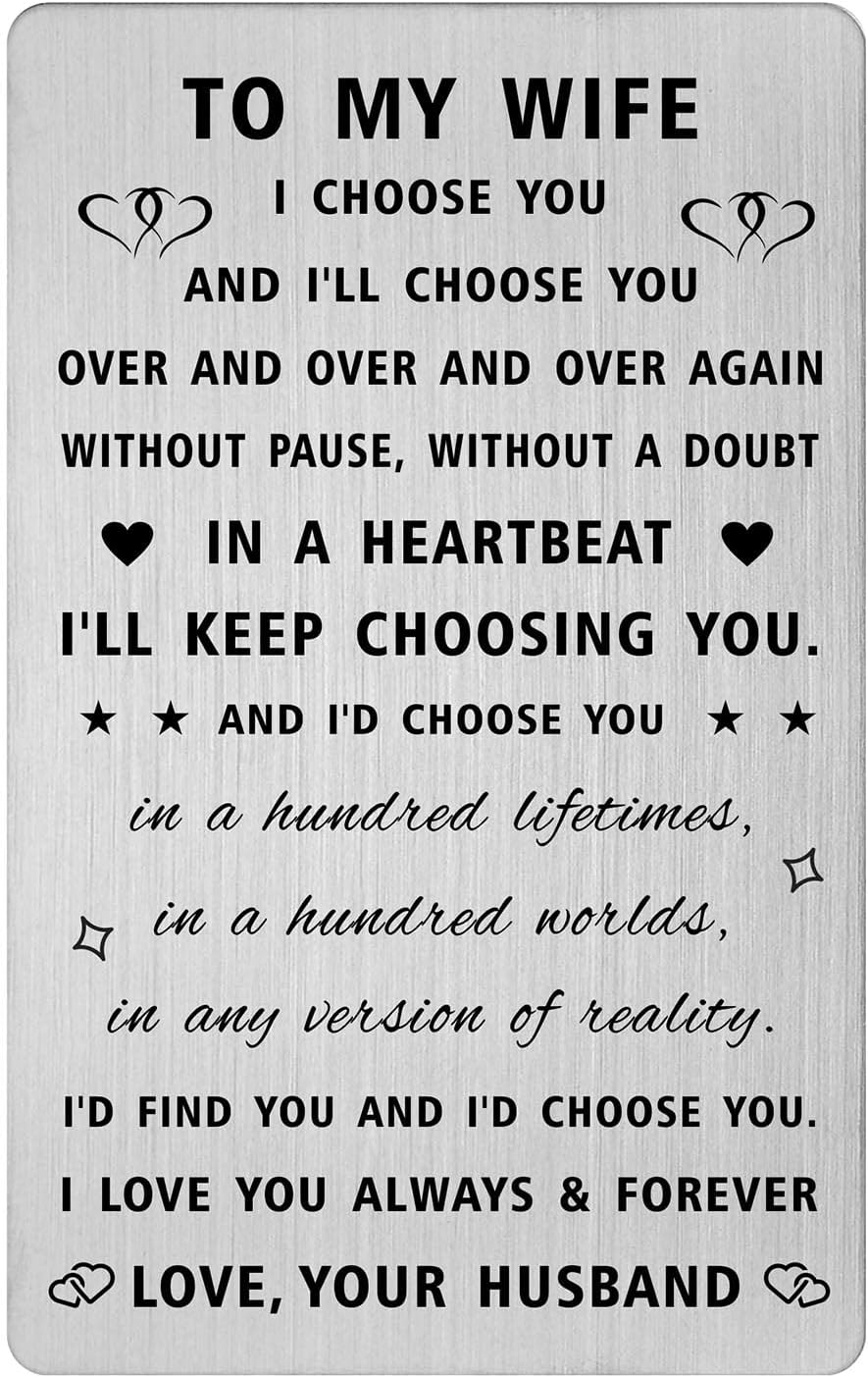 Amazon.com : Wife Birthday Romantic Card Gifts - I Love You Gifts for