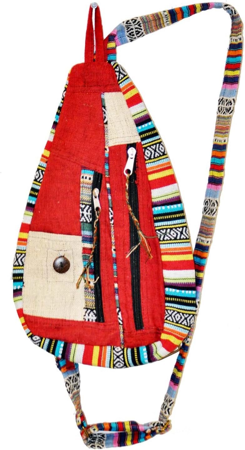 Mandala Crafts Boho Sling Bag for Women Crossbody Purse – Bohemian One Strap Backpack – Hippie Boho Backpack for Men Daypack