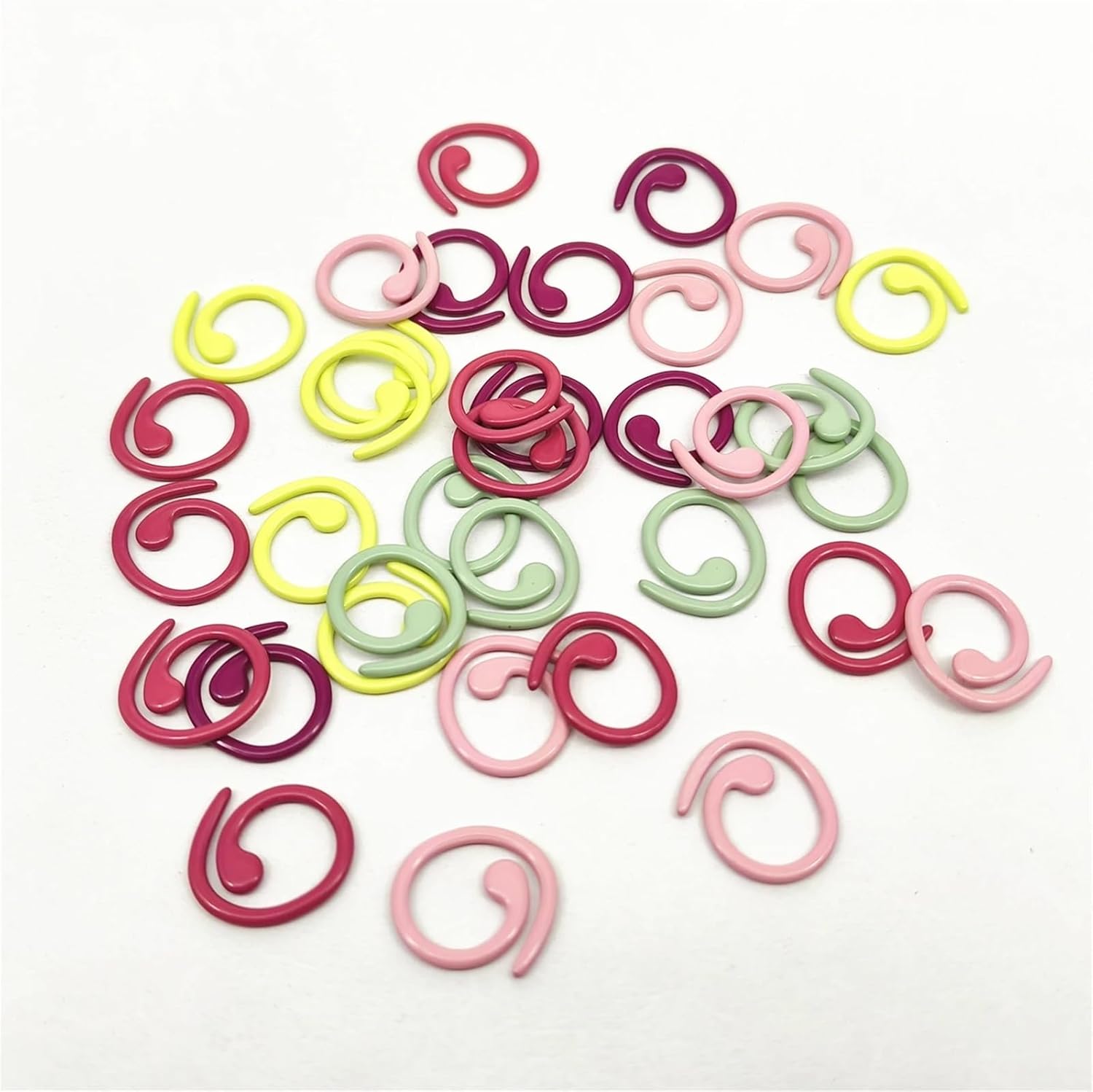 Crochet Markers 280PCS Metal Spiral Stitch Markers Counting Buckle Multicolor Clip Crochet Lock DIY Sewing Knitting Tool Accessories for Craft
