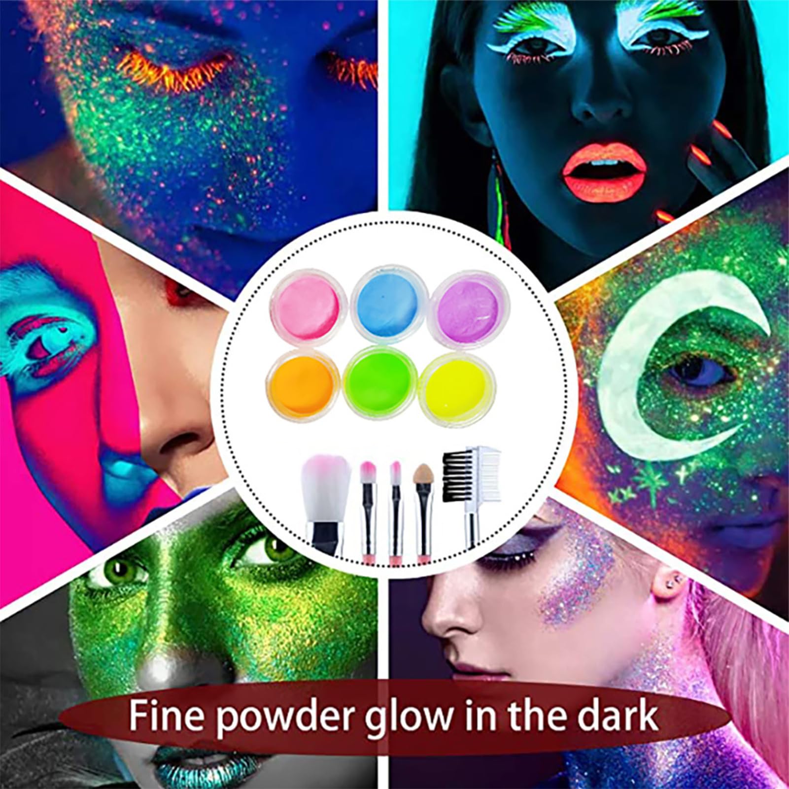 Kit di pittura viso e corpo Pennelli e Stencil Makeup Artistico