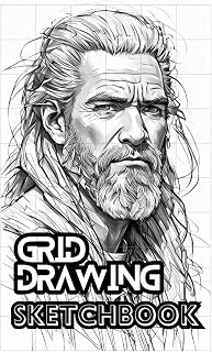 Grid Drawing Sketchbook: with Gridlines 6x10 | 100 Pages | Fine Line | Paper For Scaling, Transferring and Copying Pictures