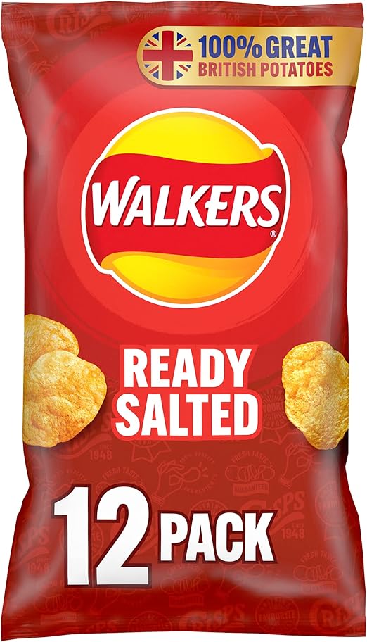 Walkers Ready Salted Crisps 6 Pack (18 Packs) Amazon.co.uk Health & Personal Care