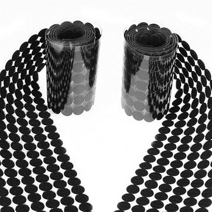 Cinta redonda de Adesivo con autoadhesiva, para cortinas, tela de pegamento fuerte 15 mm negro (500 piezas). : Amazon.es: Hogar y cocina