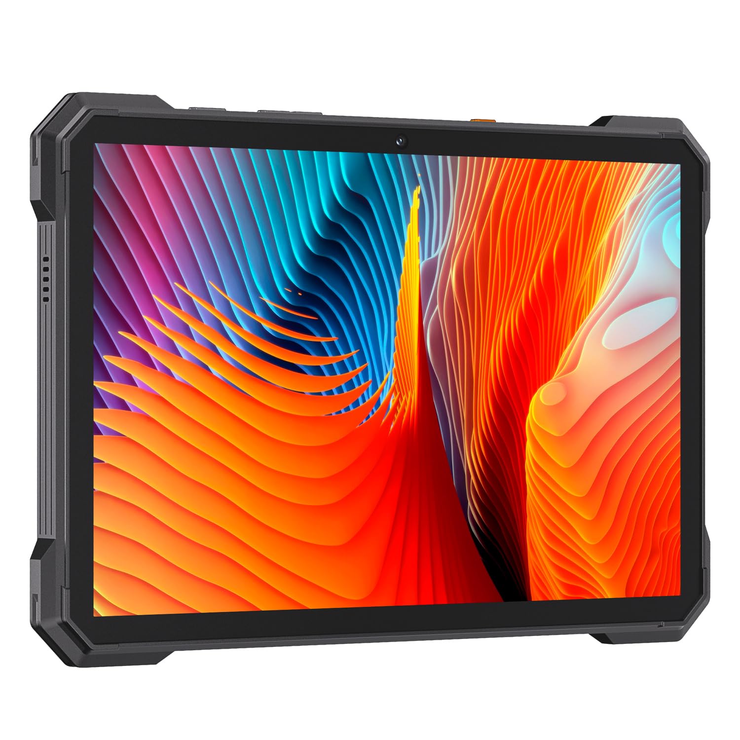 Tab KingKong S – Tablet 10.1" HD+ 90Hz, 16GB RAM (6GB+10GB Est.), 256GB ROM, 4G Dual SIM, Fotocamera 48MP, Batteria 15300mAh, Android 15, Unisoc T616, Nero.