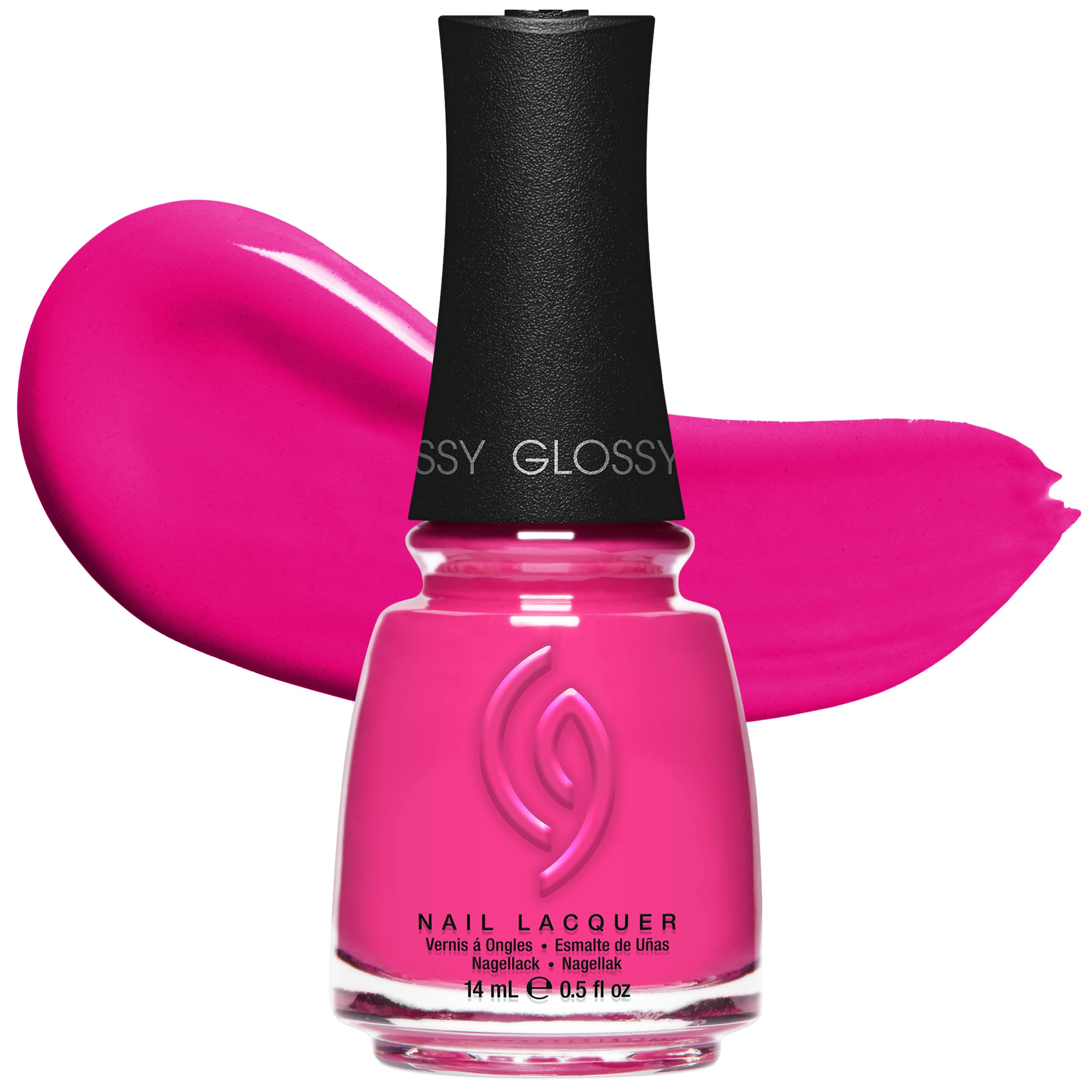 CG Nail Polish Make an Entrance – Hot Pink Nail Lacquer for Salon-Quality Manicure, High-Shine, Chip-Resistant, Glossy Finish, 0.5 fl oz
