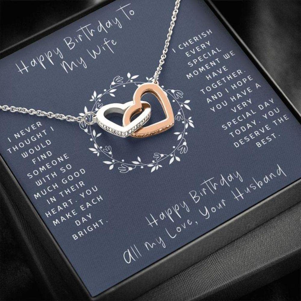 rakva 925 Sterling Silver Gift Wife Necklace, Birthday Necklace To Wife Necklace For Wife Happy Birthday To Wife Blue Interlocking Hearts (B0BZMGXHSG) Amazon Price History, Amazon Price Tracker