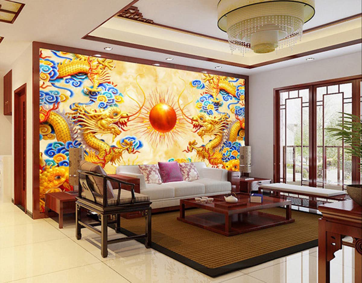 Instarry DIY 5D Diamond Painting Set Groß Chinesischer Drache Wall Decoration 120x50 cm