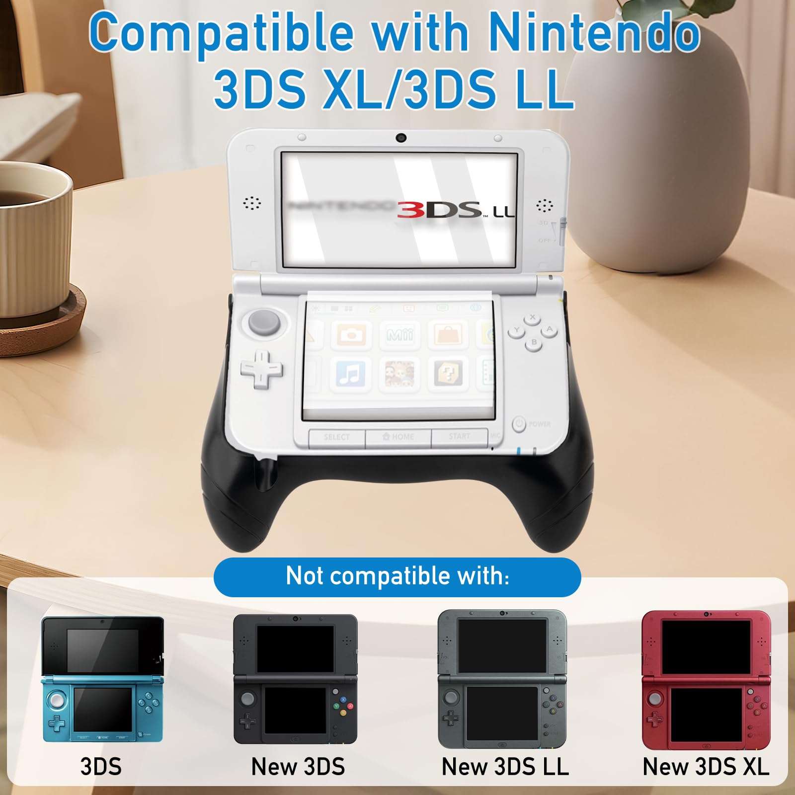 3-in-1 Accessories Kit for Nintendo 3DS XL/LL - Includes Anti-Slip