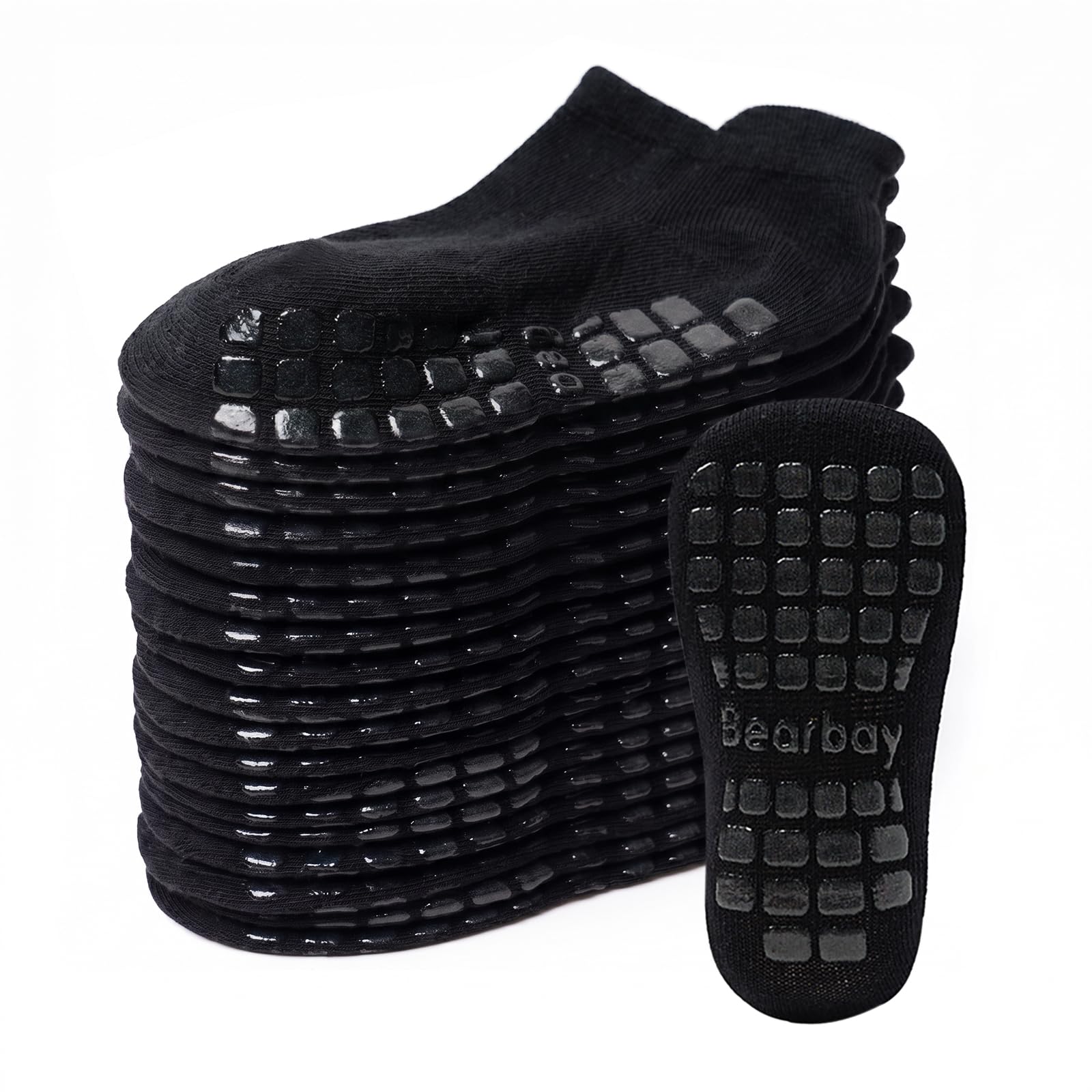 Non-Slip Baby Cotton Ankle Socks with Grippers for Toddler Walking