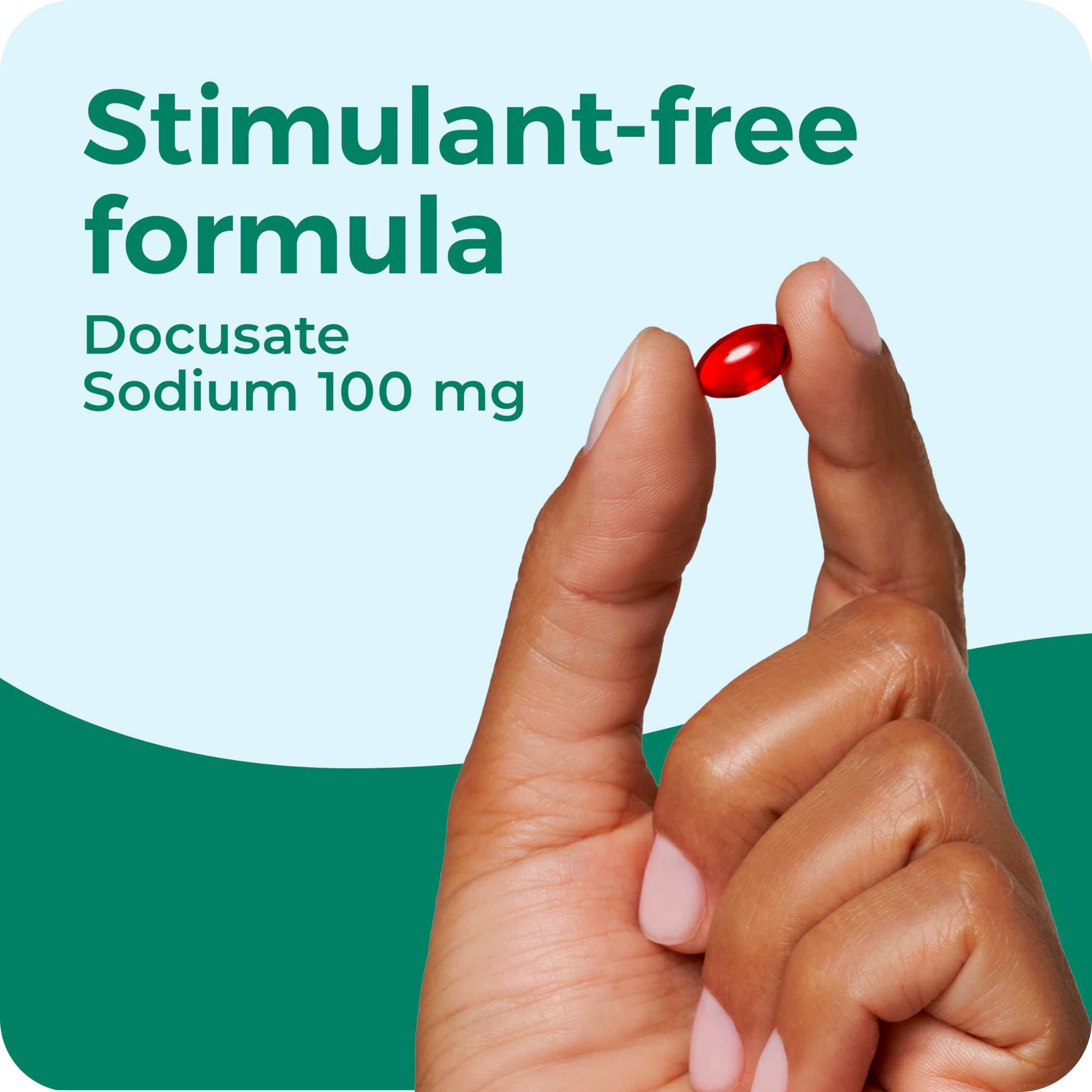 Dulcolax Stool Softener Laxative Liquid Gel Capsules, Gentle Constipation Relief for Hard, Dry Stools, Docusate Sodium 100 mg, 25 Count — Amazon image 7