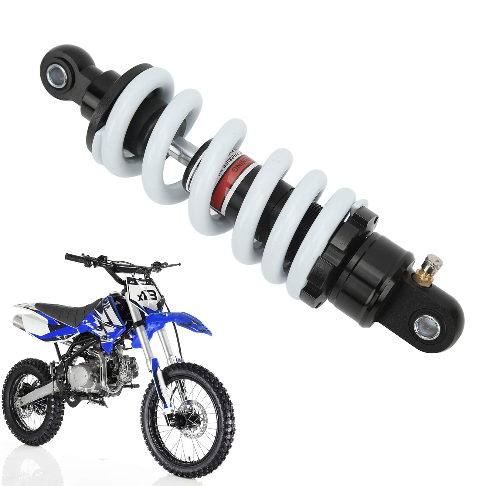 Motocykl Amortyzator, 250mm Motocykl Amortyzator Regulowany Amortyzator Zawieszenia do ATV Go Kart Skuter Dirt Pit Bike