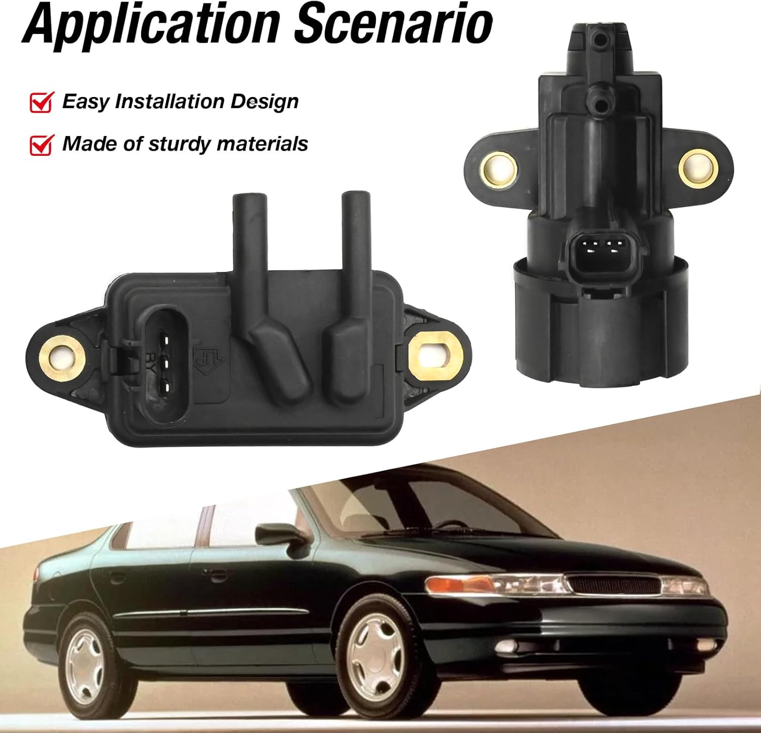 155 Vacuum Solenoid Valve Kit, Replacement for Mercury Cougar, Replacement for Lincoln Navigator, Replacement for Ford Taurus, Replaces DPFE15 AJ9318211