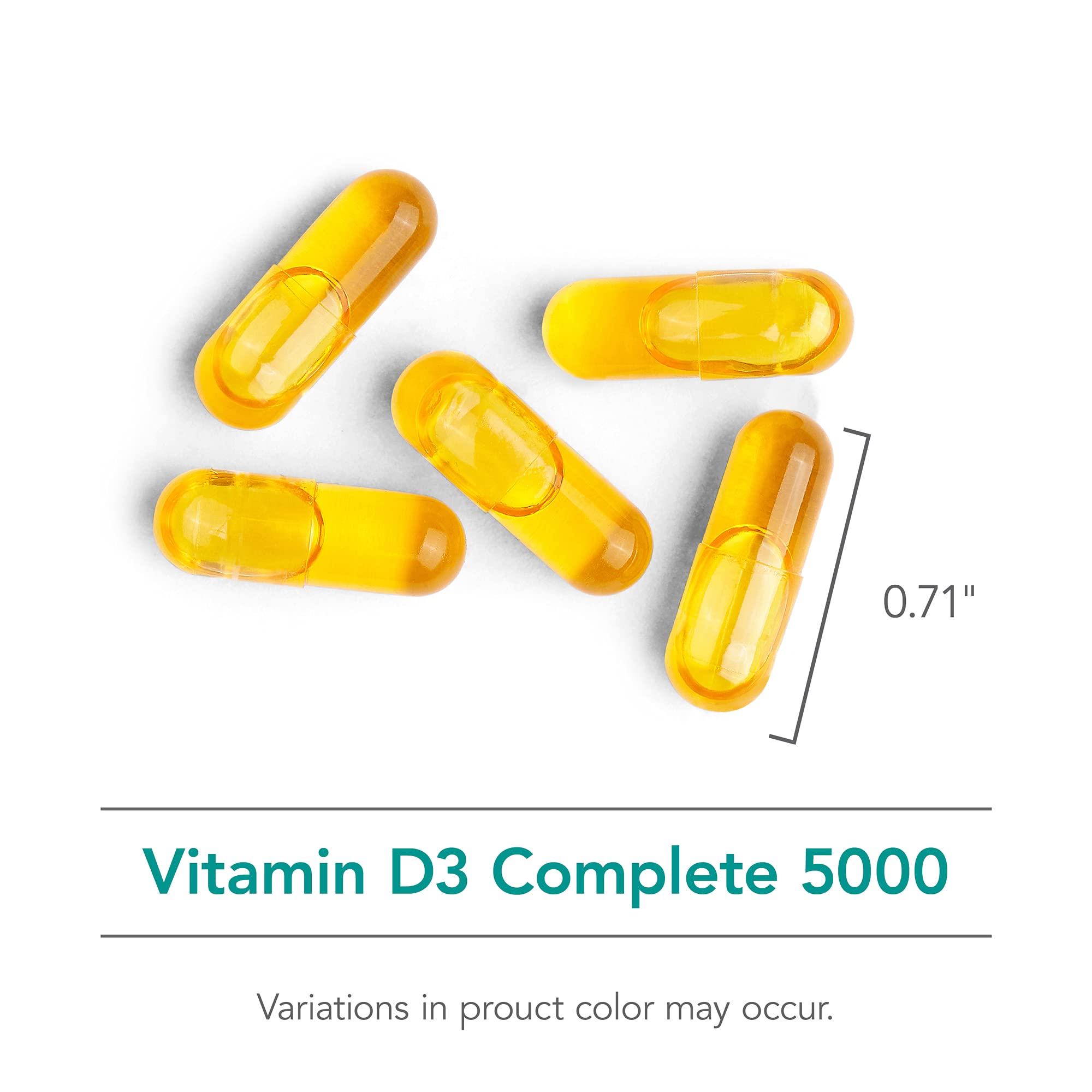 NutriCology Vitamin D3 Complete 5000 High Potency with Vitamin A, E
