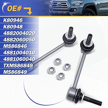 TOYOTA タイヤロック Amazon.com: K80946 K80948 Zinc-Nickel Alloy Front Stabilizer