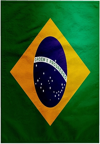 3dRose Toalha Bandeira do Brasil