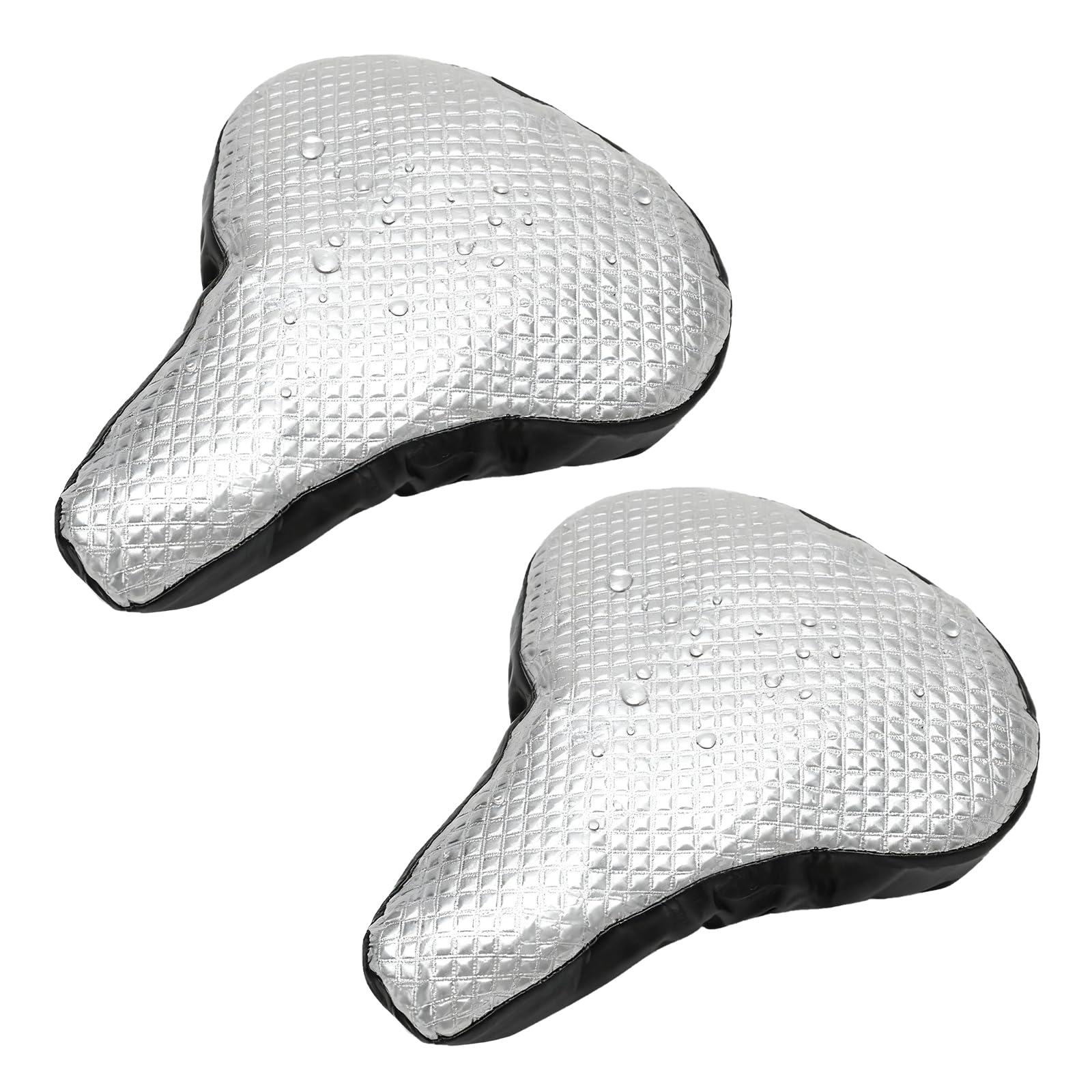 2PCS Copri Sella Bici Imbottito con Copertura Impermeabile, Coprisella Bici Impermeabile Cuscino Ergonomico per Coprisella Bici Imbottito da Donna e da Uomo Adatto alla Maggior Parte delle Biciclette
