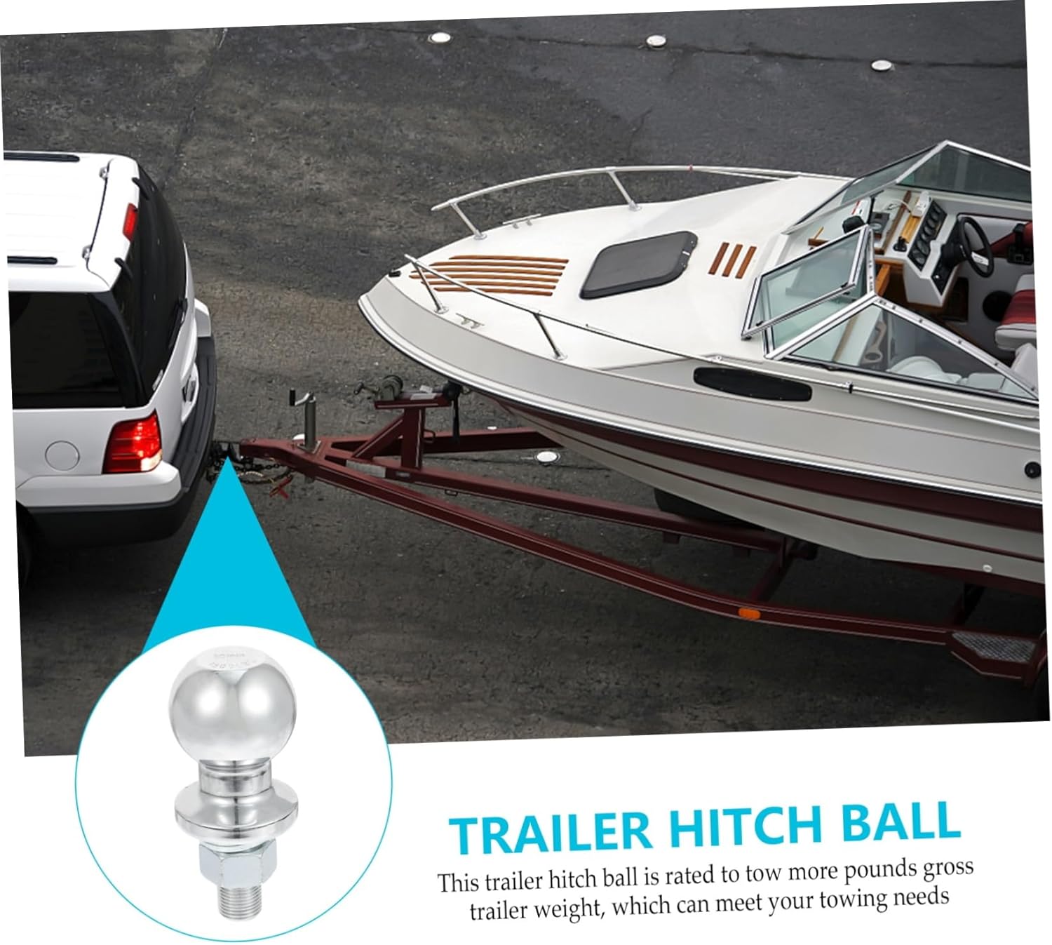 3500pounds Trailer Hitch Receiver Tow Ball Hitch Trailer Parts for Rv Towing
