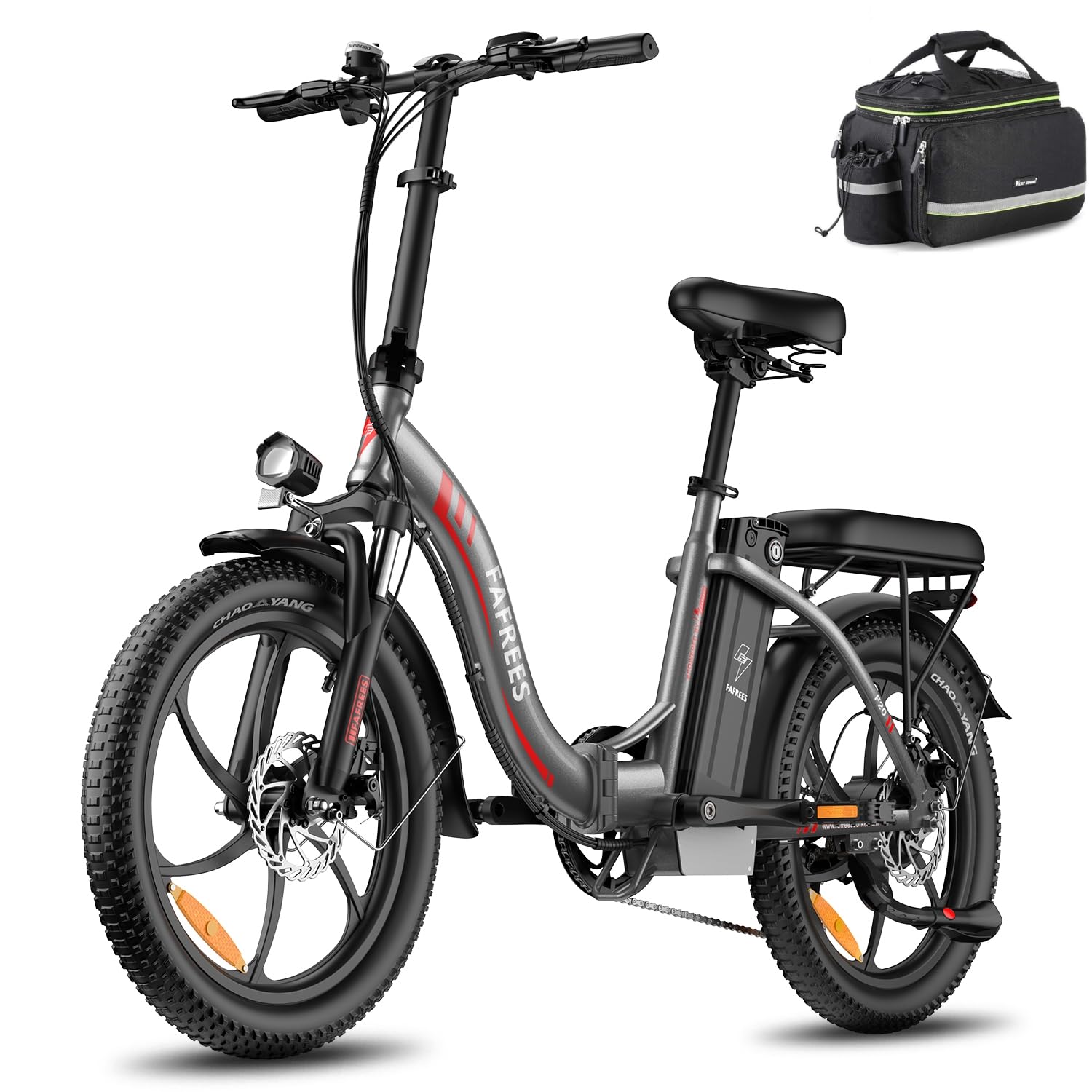 Fafrees [Oficial] F20 Bicicleta eléctrica Plegable, 250W/18Ah/648Wh Bicicleta eléctrica Urbana, 20 Pulgadas Fatbike, 7 velocidades Ebike, Alcance 90km