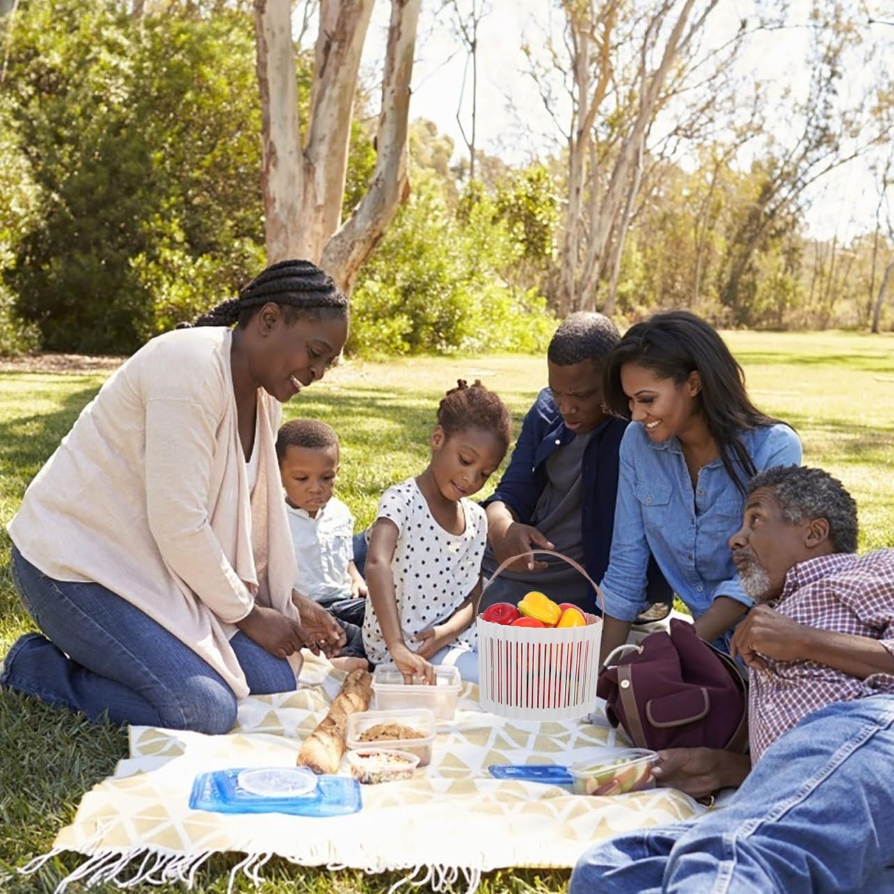 PRETYZOOM Laundry Basket Handle Portable Laundry Hamper for Easy Carrying Lightweight Storage Holder for Bathroom Nursery and Living Room Decorative and Functional