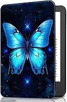 Vista 79 de Funda para Kindle básico de 6 pulgadas (11.ª generación), múltiples ángulos, piel sintética, delgada, con función de encendido y apagado automático