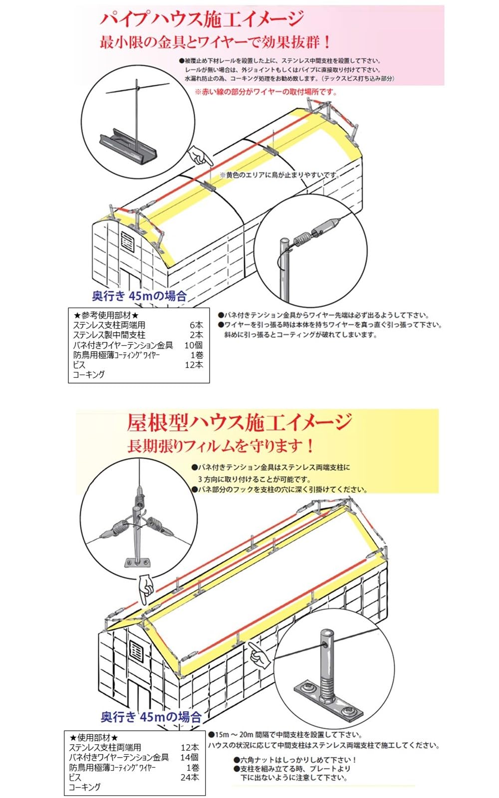 Amazon | アンタック ステンレス支柱・中間用 鳥よけワンタッチ 防鳥