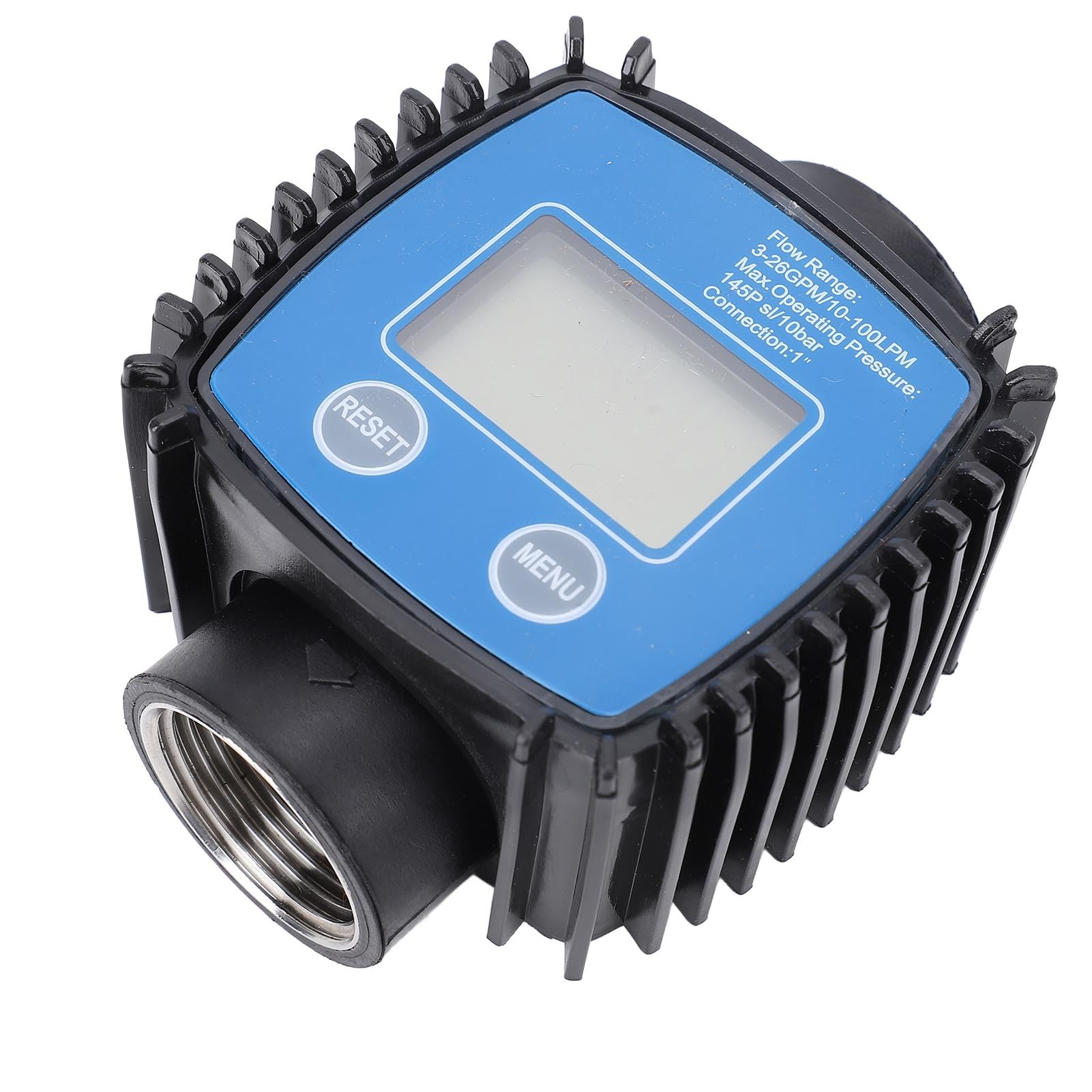 KIMISS Contalitri Digitale da 32 Mm per Acqua, Gasolio, Benzina - 120 L/min, 20 Bar, Ideale per Uso Domestico e Industriale