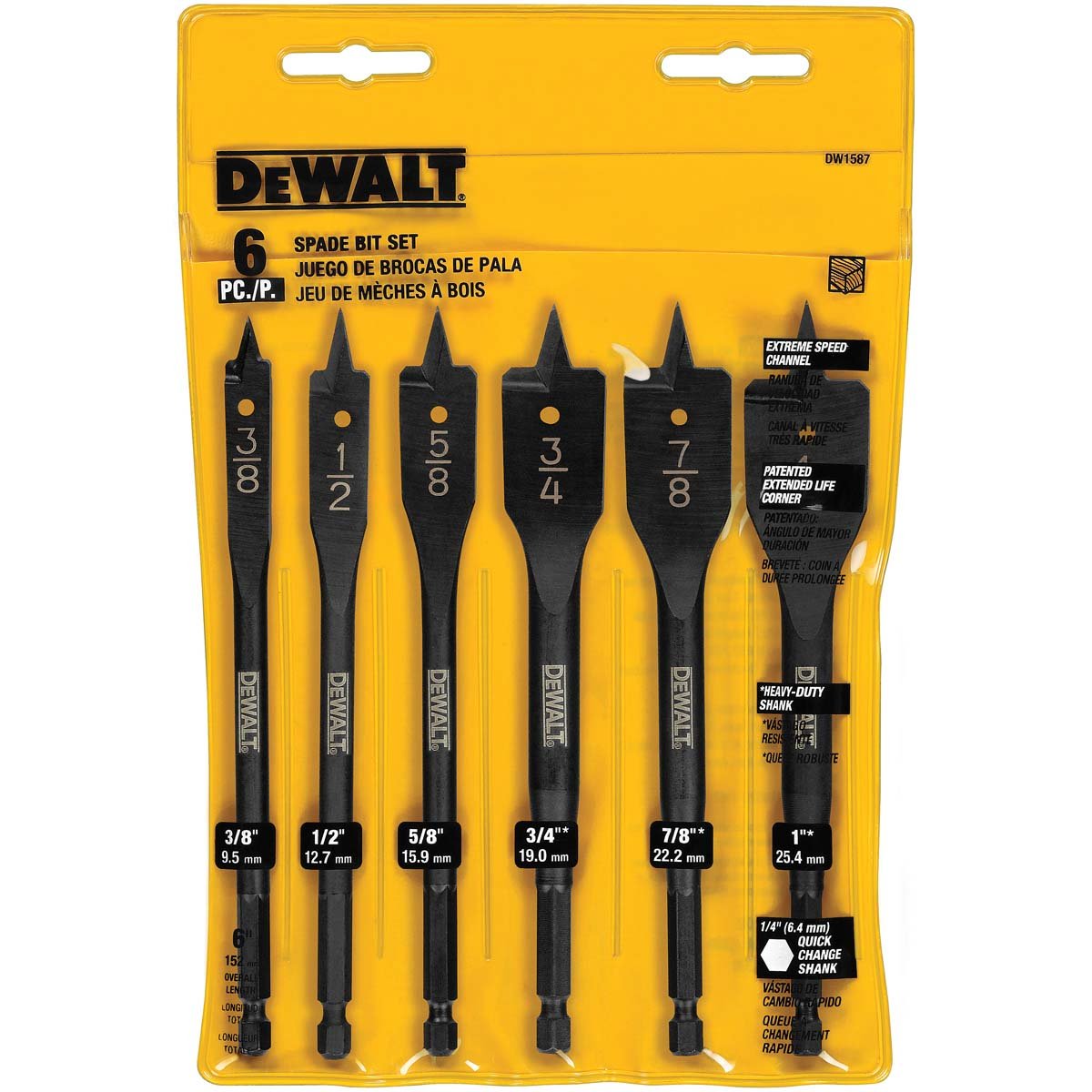 DEWALT DW1587 6pc