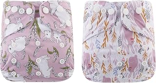 Baby Cloth Diapers One Size Adjustable Washable Reusable for Baby Girls and Boys
