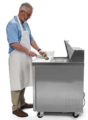 Miniatura 3 de FSE MRSL-1D-2 Mesa de preparación para sándwich, 27.5 pulgadas, color plateado