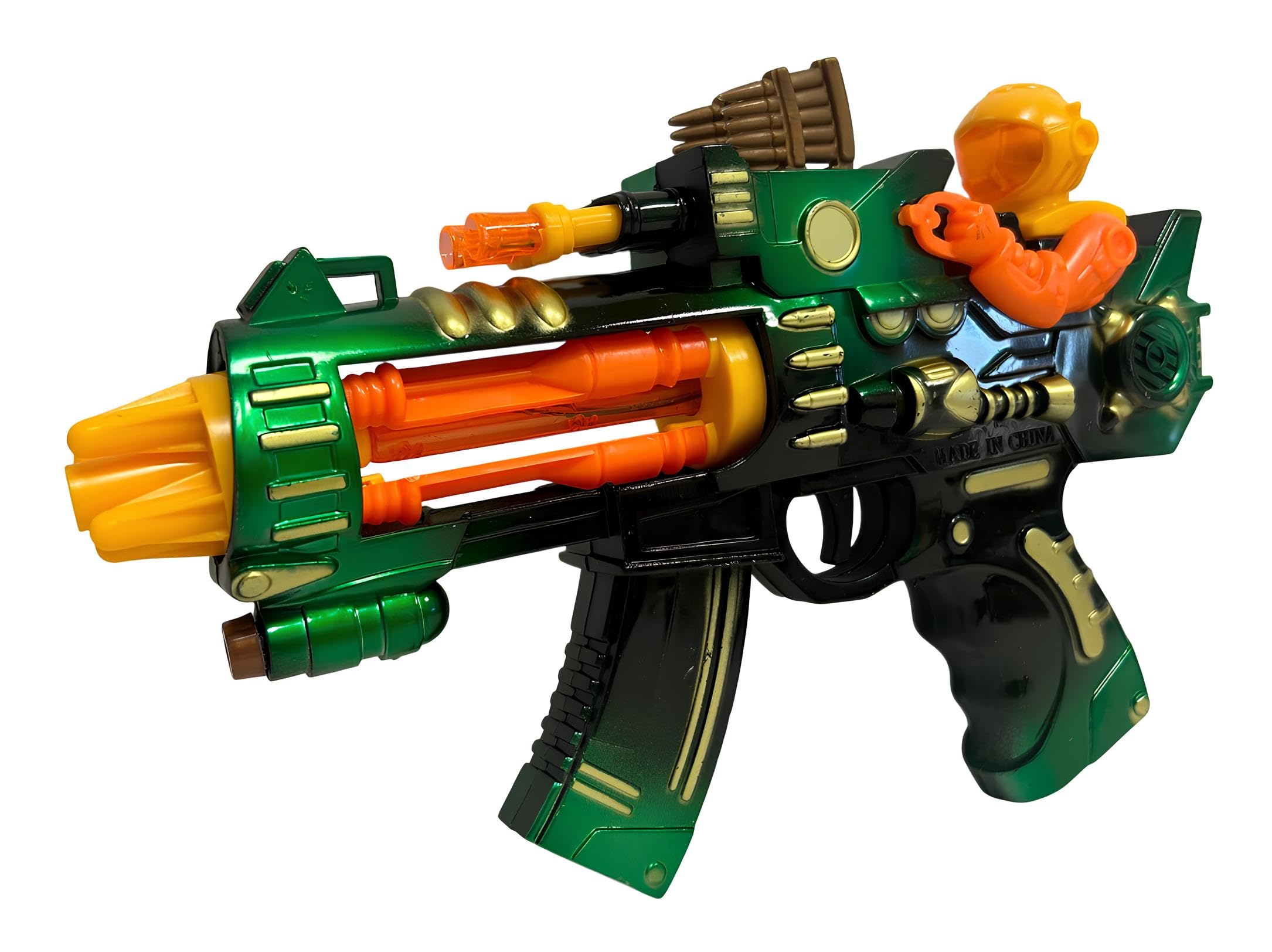Mitra Giocattolo con Luci e Suoni cm 25 Fucile Giocattolo Bambini Mitra Pistola Giocattolo Mitra M4 Gioco con Luci e Suoni Mitragliatrice Giocattolo per Bambini a Batteria Gioco Fucile Mitragliatore