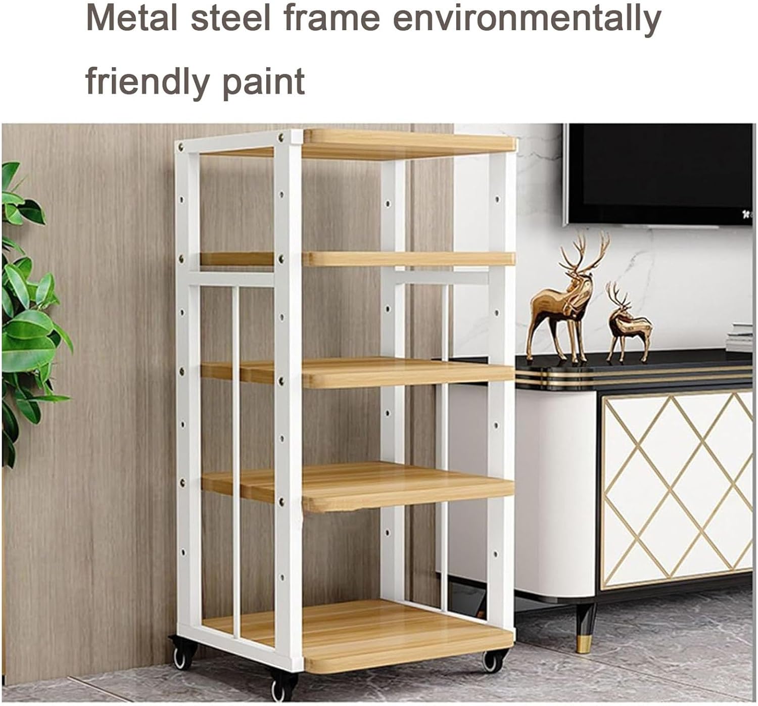 Multi-Tier AV Media Stand Corner Stand Stereo Audio Rack Tower, CD Rack Perfect for Home/Office DVD Player (Size: 50x45x100 cm) (Color : A-50X45X100cm)