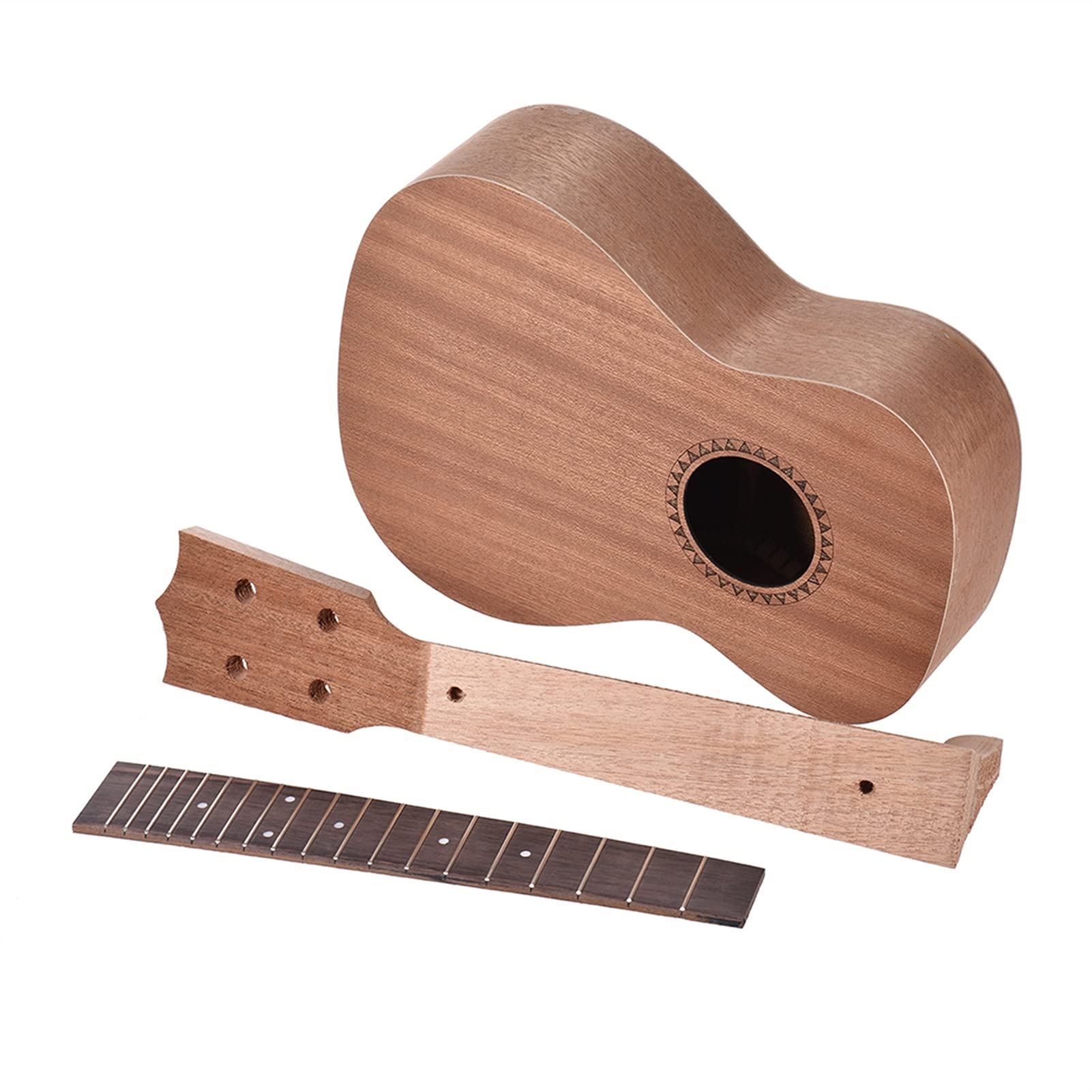 Ukulele koncertowe Początkujący Ukulele 26in Tenor Ukulele Gitara Hawajska DIY Zestaw Drewna Sapele Ciała Palisander Podstrunnica Z Kołkami String Most Nakrętka