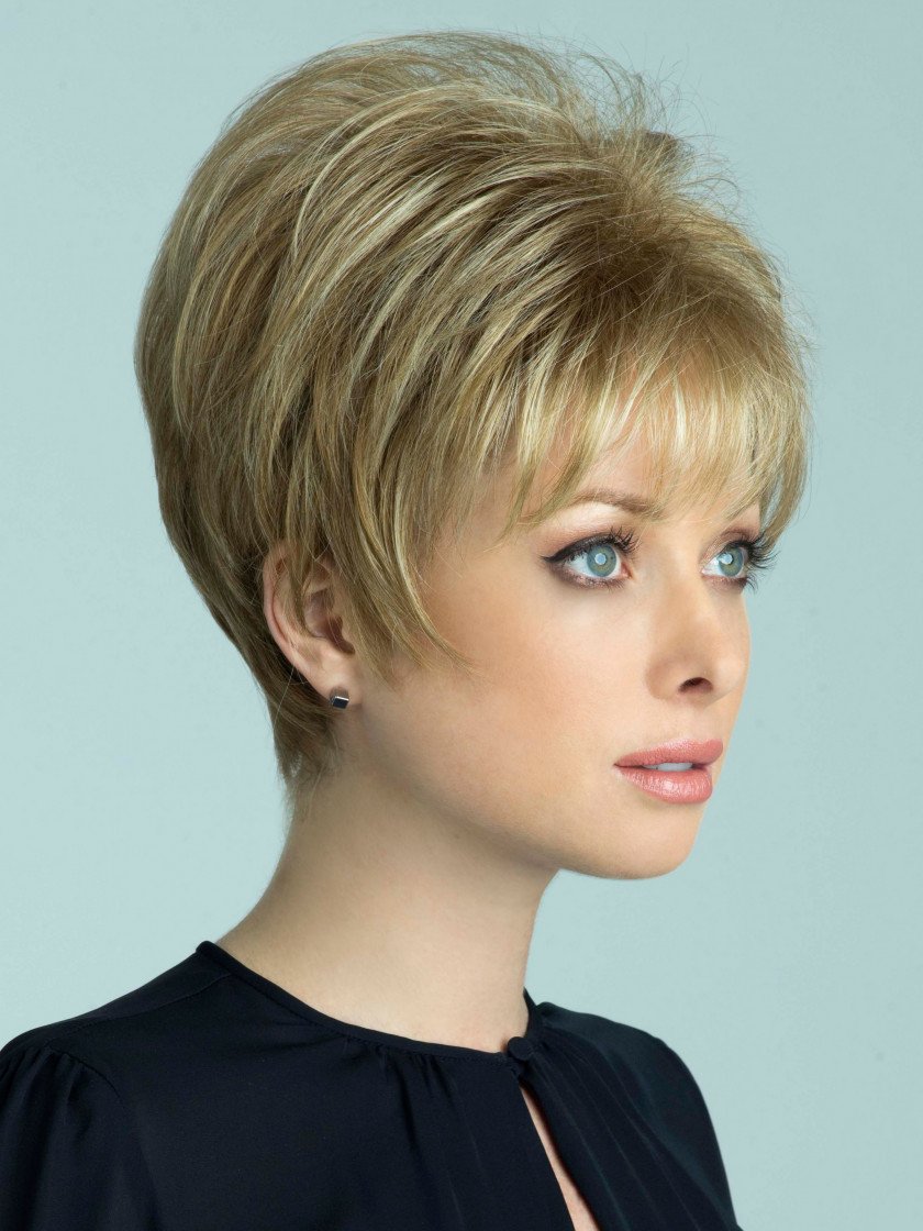 New Addition Topper Color Harvest Gold - Noriko Wigs Women's Short Top Piece Smooth Layers Straight Crown Volume
